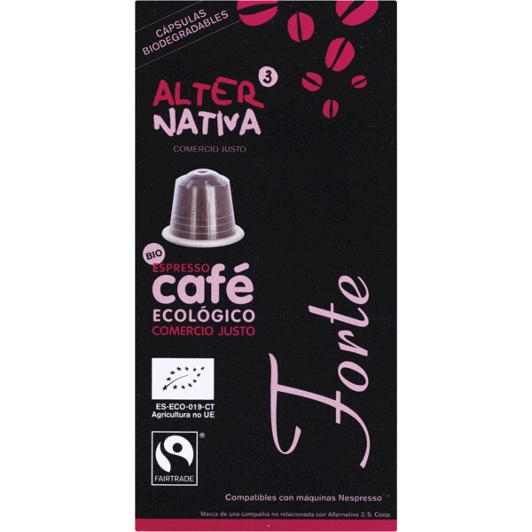 Alternativa 3 Café Forte para Nespresso Biológico embalagem 10 cápsulas