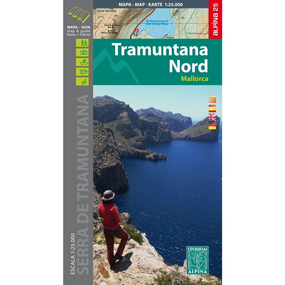 Mapa Tramuntana Nord. Mallorca 1