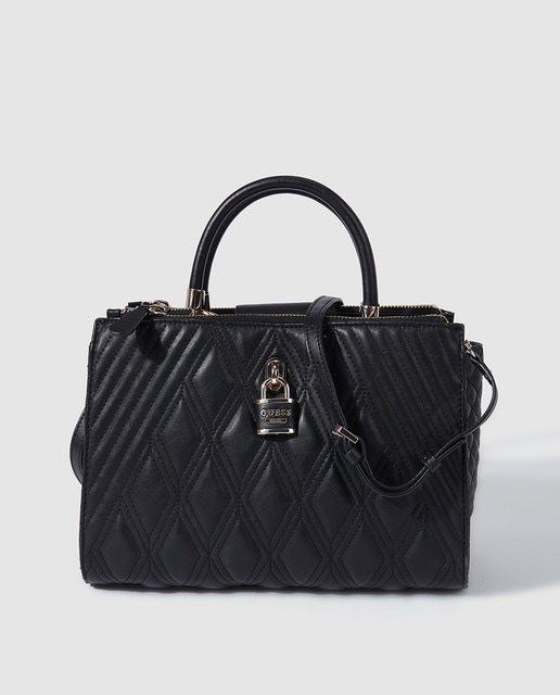 Imagen 0 de Bolso con estampado monogram y logo matálico en el frontal