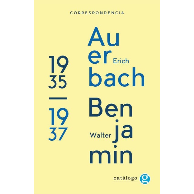 Correspondencia Walter Benjamin-Erich Auerbach 1
