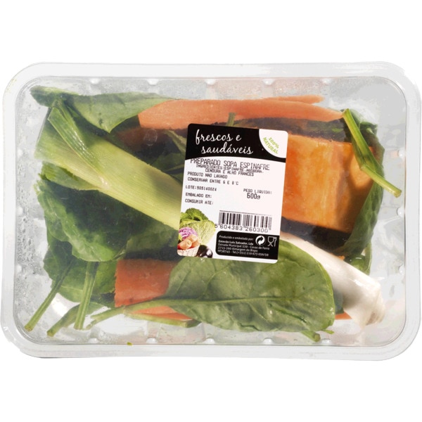 Preparado para Sopa de Espinafres embalagem 500 g
