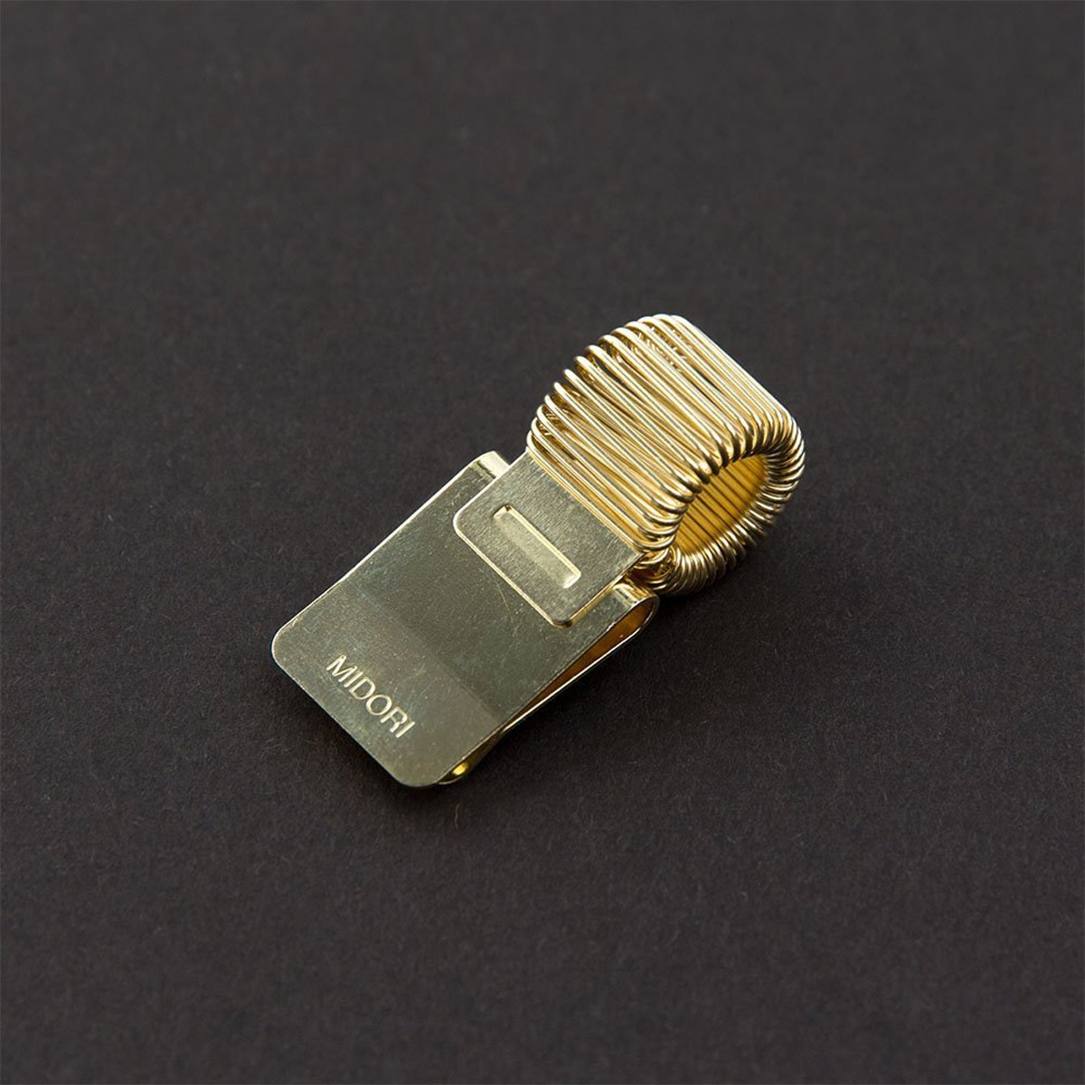 Mini Clip Porta-Caneta esferográfica Midori Dourado 2