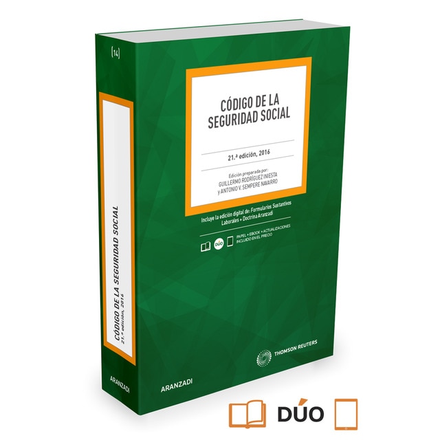 Imagem 0 de Código de la Seguridad Social (Papel + e-book)