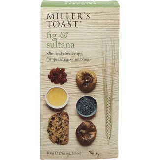 tostas de higos y pasas estuche 100 g - Miller's Toast