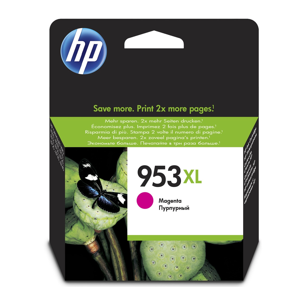 Imagen 0 de Cartucho de tinta original HP 953 XL magenta (F6U17AE)
