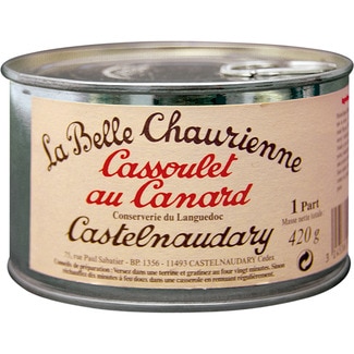 cassoulet de pato plato preparado con alubias lata 420 g - La Belle Chaurienne