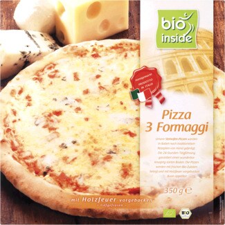 Bio Inside Pizza 3 Queijos Biológica embalagem 350 g