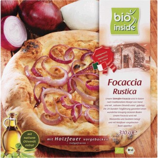 Bio Inside Focaccia Rústica Biológica embalagem 310 g
