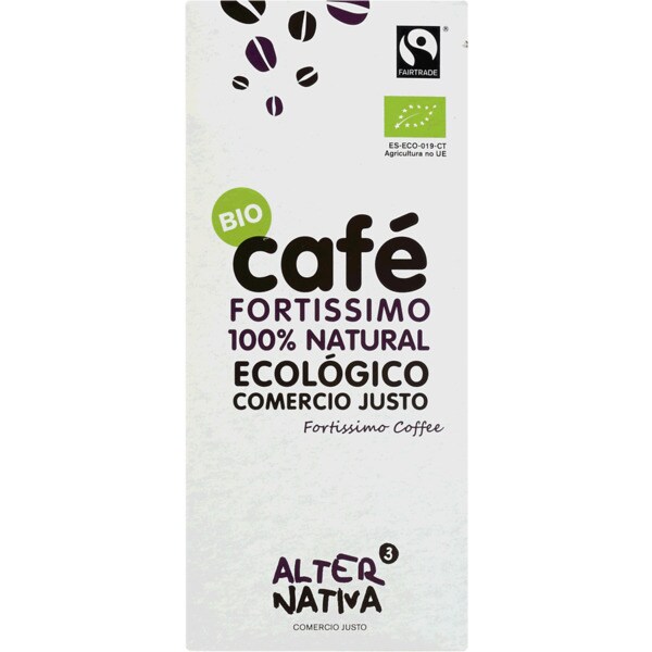 Alternativa 3 Café Moído Fortíssimo Biológico embalagem 250 g