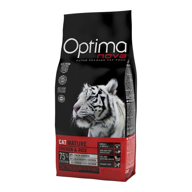 Imagen 0 de Pienso para gatos senior Óptima Nova Mature pollo y arroz 2 Kg