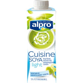 Alpro Light Creme para Culinária embalagem 250 ml