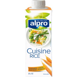 Alpro Creme Culinário de Arroz embalagem 250 ml
