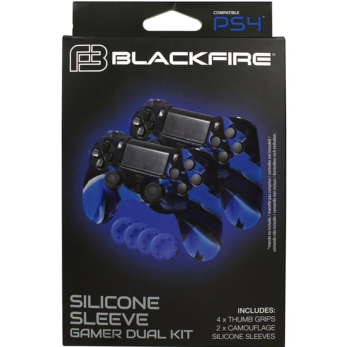 Imagem 0 de Comando Blackfire Silicone Sleeve Gamer Dual Kit - PlayStation 4