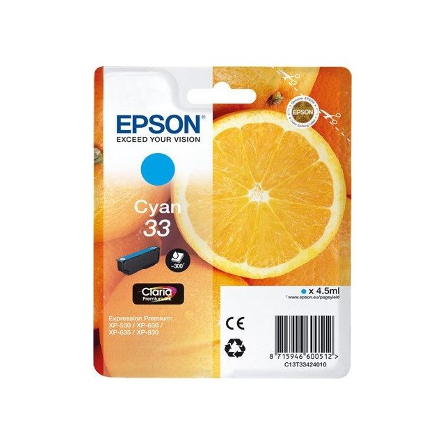 Tinteiro Epson - Ciano 33 1