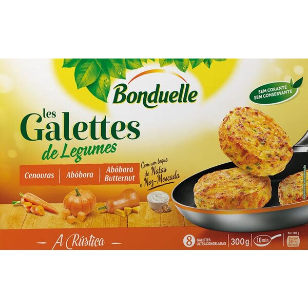 Bonduelle Medalhões de Cenoura e Abóbora embalagem 300 g