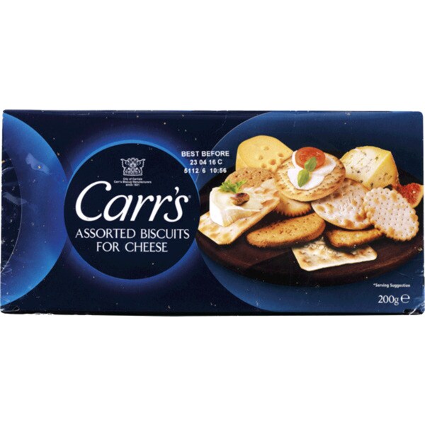 Crackers embalagem 200 g · Carrs's Assorted Cheese · Supermercado El