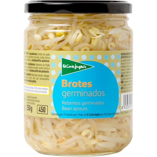brotes germinados frasco 250 g neto escurrido