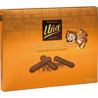 lenguas de gato de chocolate estuche 210 g - Uña