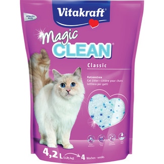 Magic Clean arena perlas de sílice para gatos envase 4,2 l - Vitakraft