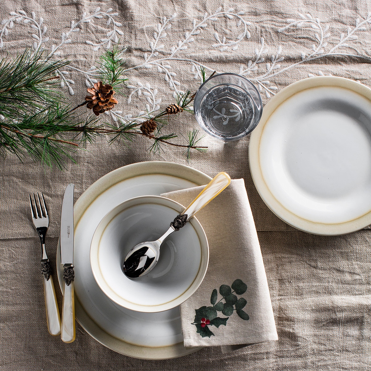 Garfo de salada Napoleón El Corte Inglés Marfim-2