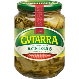 acelgas troceadas al natural frasco 425 g neto escurrido - Gvtarra