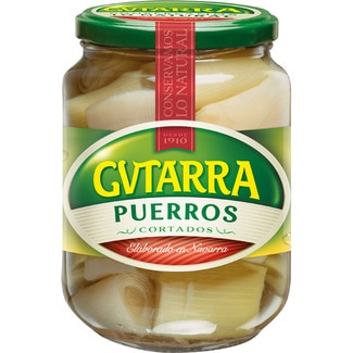 puerros en trozos frasco 400 g neto escurrido - Gvtarra