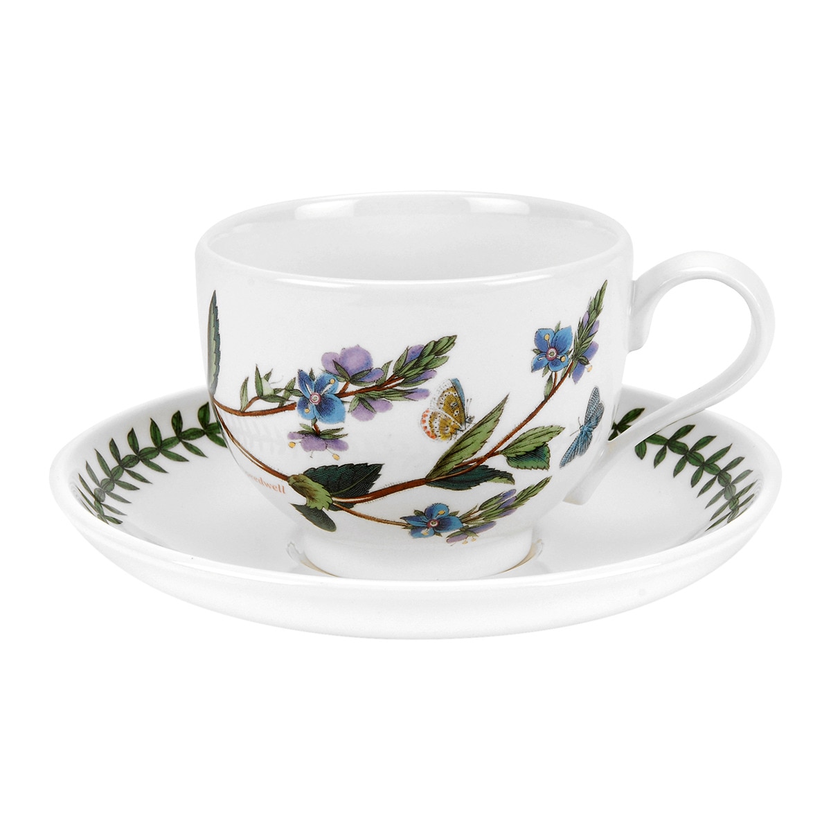Chávena de chá com prato Verónica Botanic Garden Portmeirion Multicolor-1