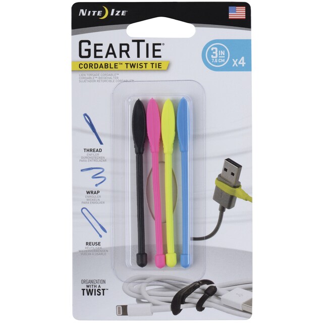 Imagem 0 de Pack 4 Braçadeiras Reutilizáveis Nite Ize 3''