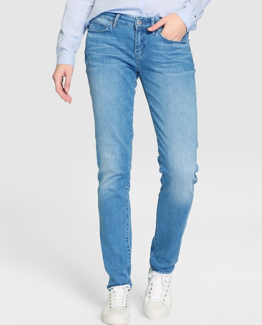 Imagen 0 de Vaquero recto de mujer Tommy Hilfiger en azul