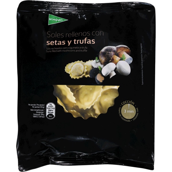 Raviolis Recheados com Cogumelos e Trufa embalagem 250 g
