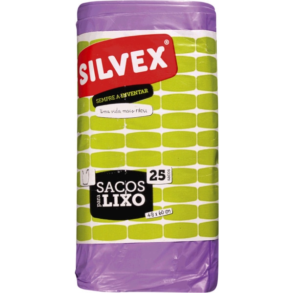 Sacos do Lixo com Alsa 48x60 cm embalagem 25 unidades