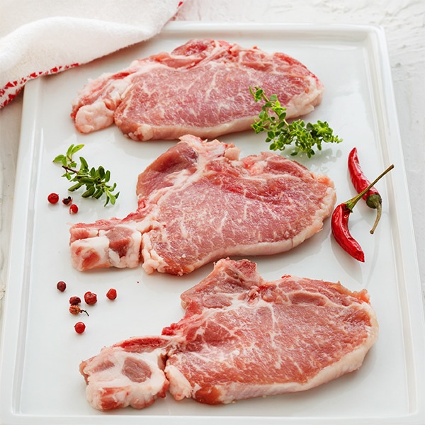 chuleta de aguja de cerdo ibérico