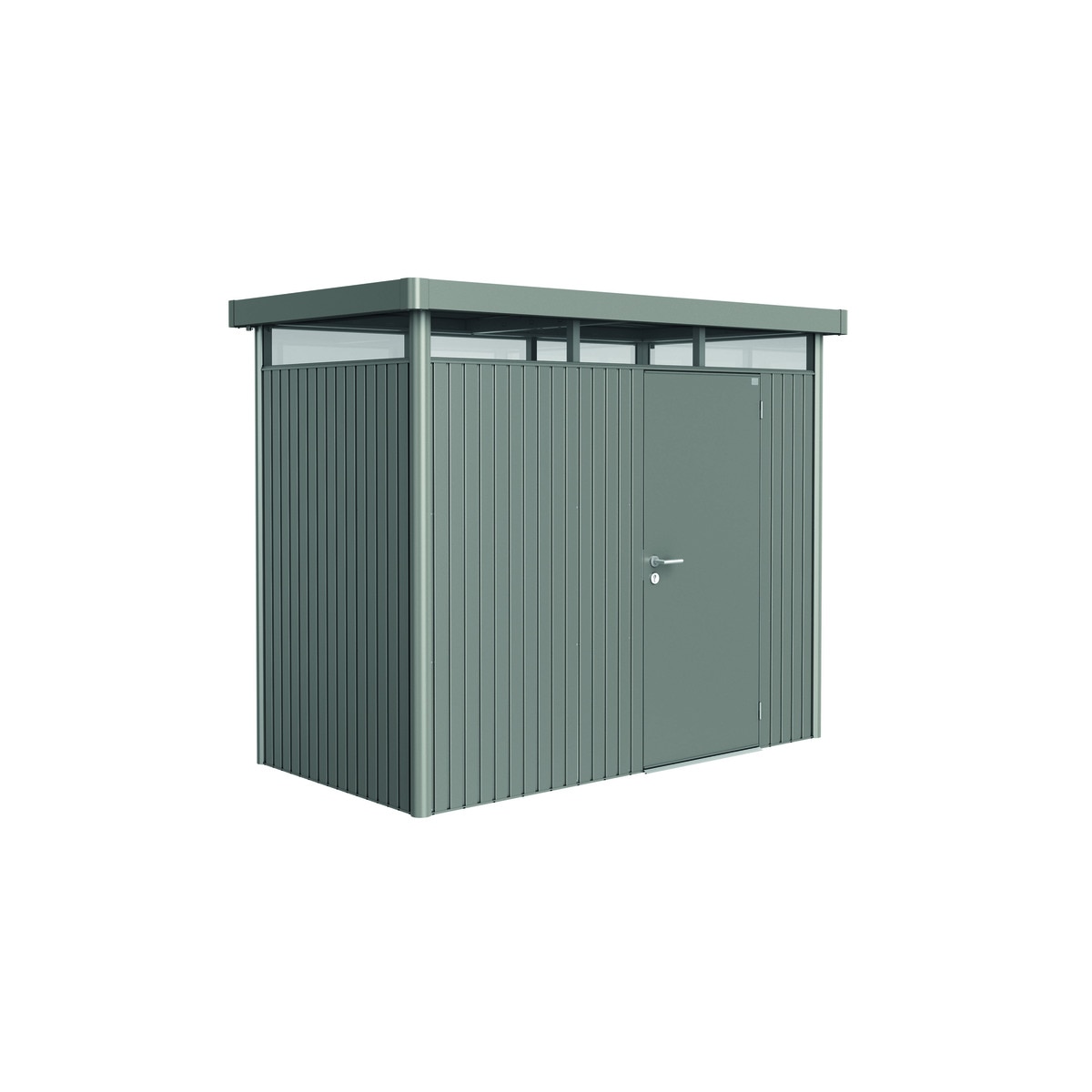 Caseta metálica Highline 1 puerta estándar Gris cuarzo metalizado-1