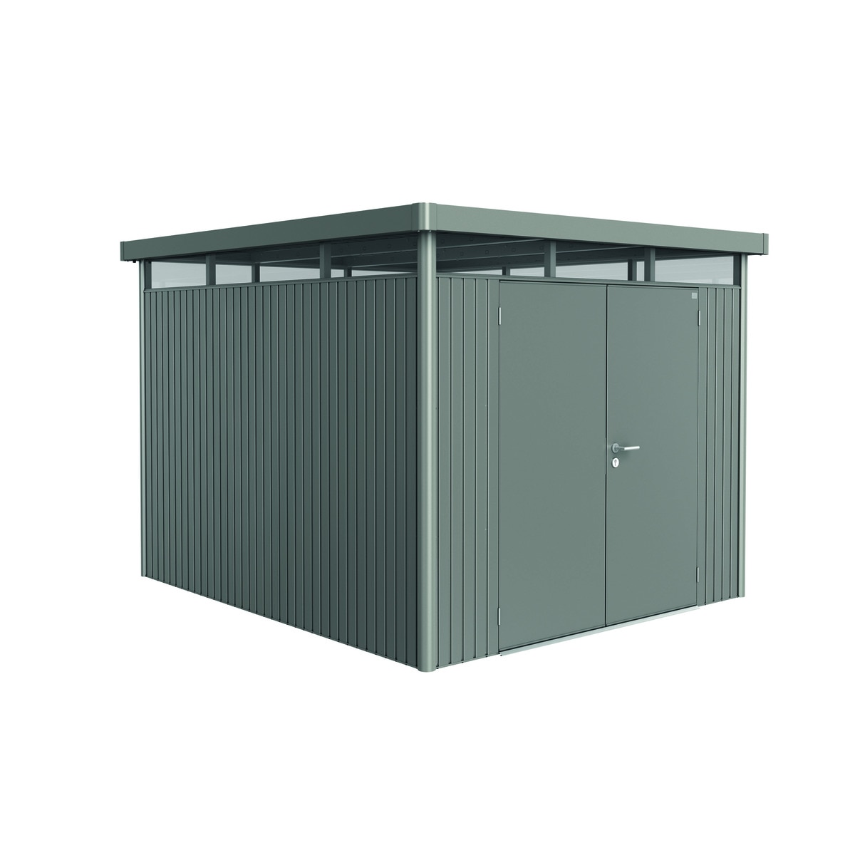 Caseta metálica Highline 5 doble puerta Gris cuarzo metalizado-1