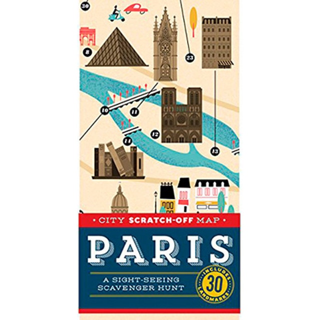 Paris City Scratch-Off Map 1