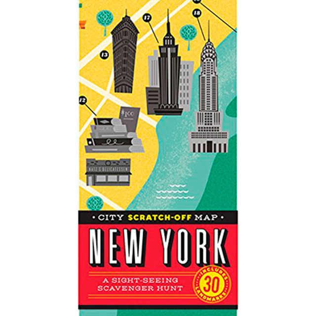 New York City Scratch-Off Map 1