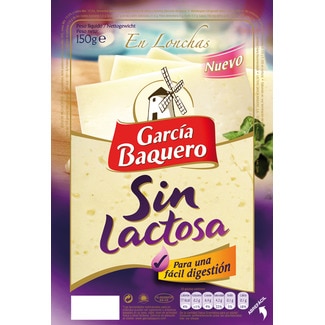 Queijo em Fatias sem Lactose unidade 150 g - García Baquero