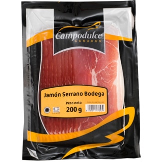 Presunto Serrano em Fatias unidade 200 g - Campodulce