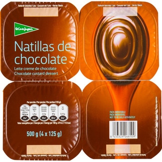 natillas de chocolate pack 4 unidades 125 g - El Corte Ingles