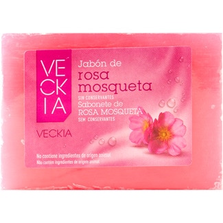 jabón de rosa mosqueta en pastilla unidad 125 g - Veckia