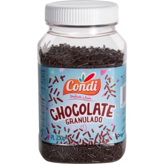 Chocolate Granulado frasco 250 g - Condi
