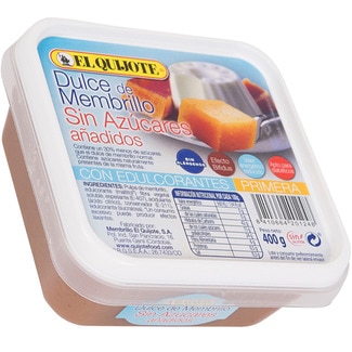 dulce de membrillo sin azúcares añadidos tarrina 400 g - El Quijote