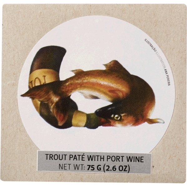 Paté de Truta com Vinho do Porto lata 75 g