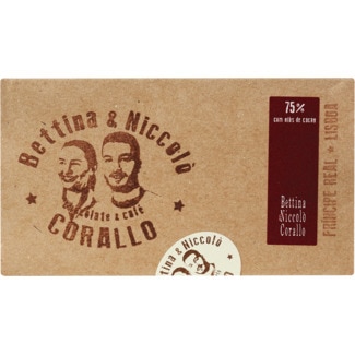 Chocolate Preto com Nibs de Cacau embalagem 100 g - Bettina & Niccolò Corallo