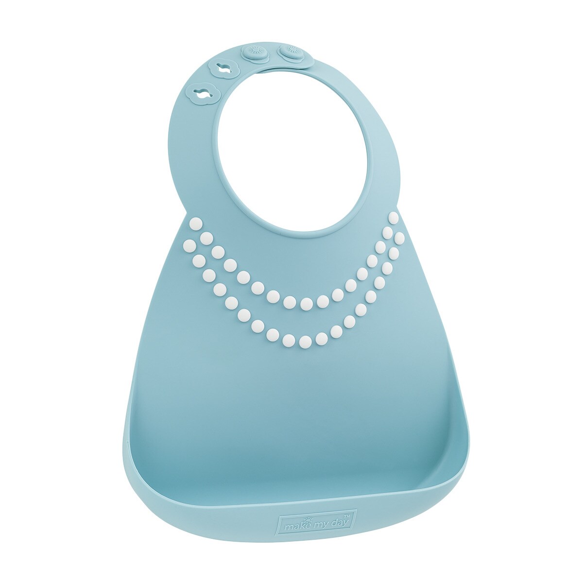 Make My Day - Babero De Silicona Perlas Turquesa