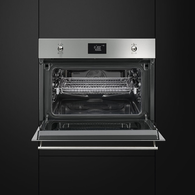 Horno compacto Smeg SF4390MCX combinado microondas · El Corte Inglés