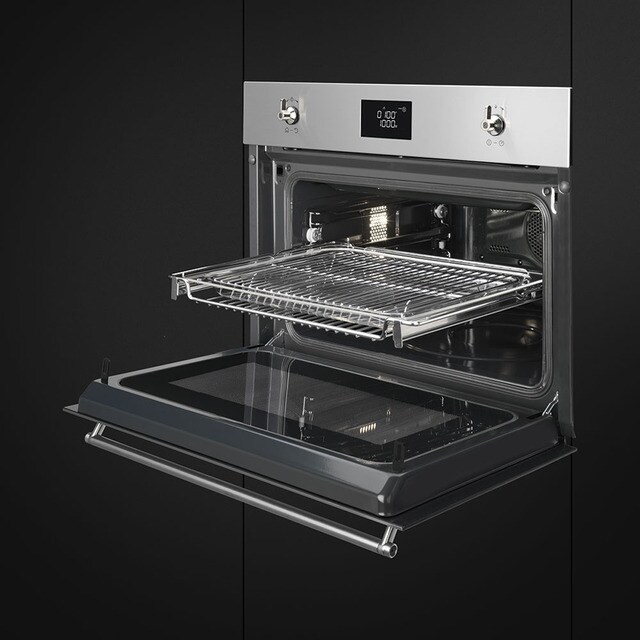 Smeg SF4920VCP1 - Horno Compacto 45 Cm Vapor Clase A+ Vapor Clean Crema -  Lacasadelelectrodomestico.com