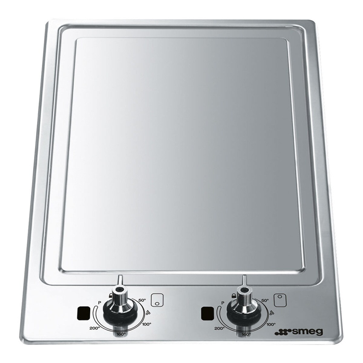 Placa modular Teppan Yaki Smeg  - PGF30T-1 Acero Inox-1