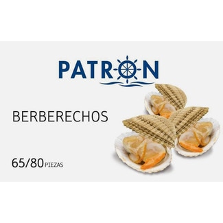 berberechos al natural 65-80 piezas lata 63 g neto escurrido - Patron