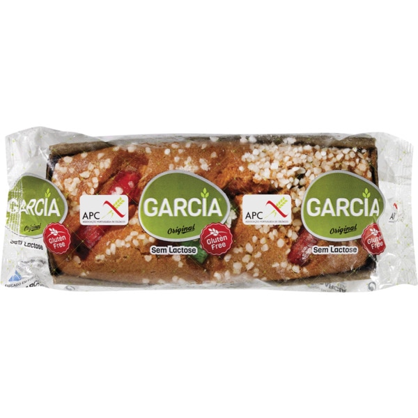 Bolo de Frutas sem Glúten embalagem 500 g